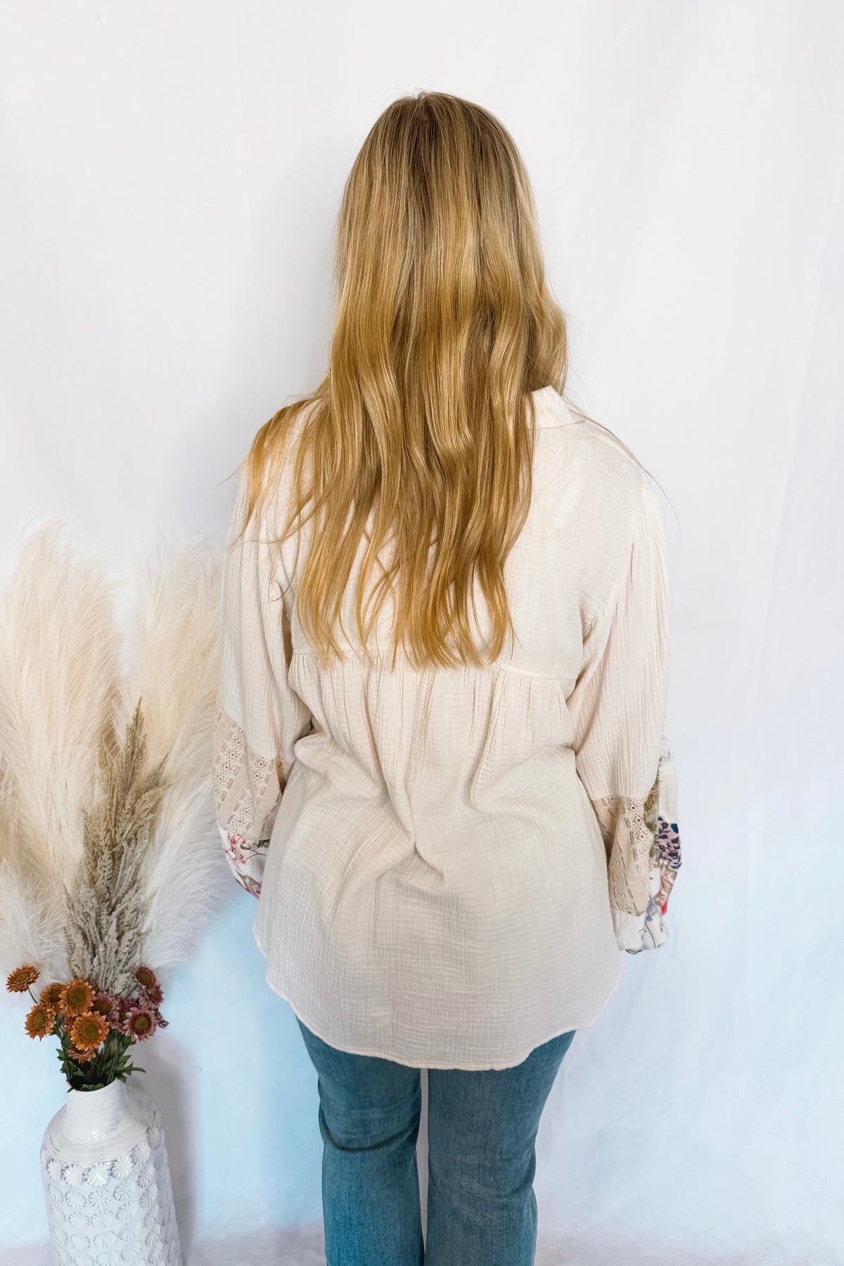 Ready For Something Flower Patch Blouse - Ivory
