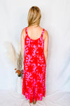 Feeling Hot Print Maxi Dress - Orange Mix