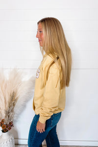 Striped Minnesota Football Hoodie - Yellow