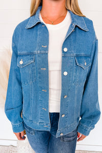 Davie Denim Trucker Jacket - Medium Wash