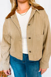 Autumn Fields Cotton Twill Barn Jacket - Taupe