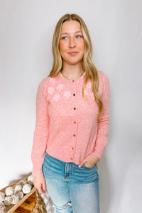 Subtle Romance Button Cardigan - Pink