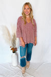 All About Fun Ribbed Top - Plum