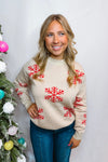 Winter Wonder Snowflake Sweater - Oatmeal