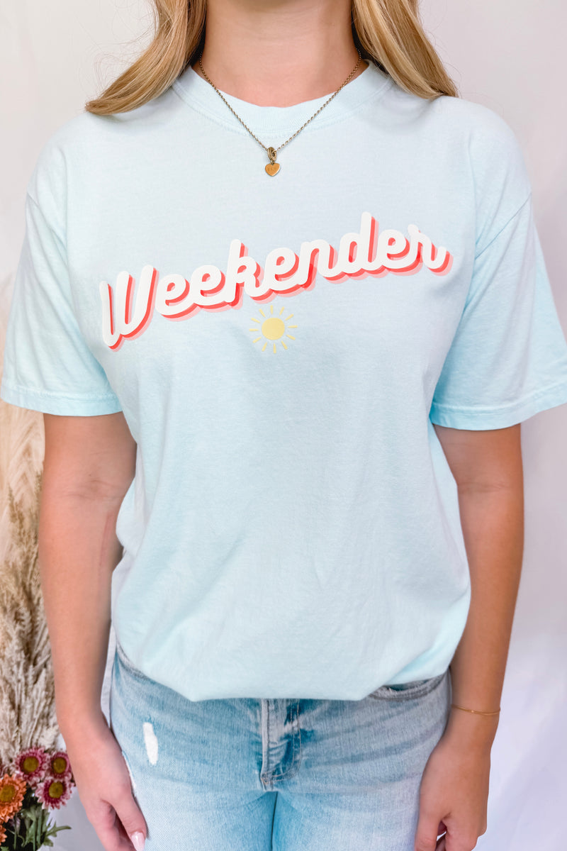 Weekender Graphic Tee - Light Blue