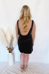 Fall Boardwalk Corduroy Pinafore Dress - Black
