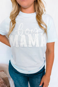 Boy Mama Graphic Tee - Blue