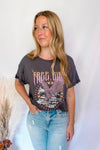 Free Bird Graphic Tee - Charcoal