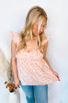 Garden Mist Floral Babydoll Tank - Pink