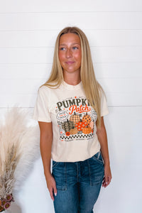 Pumpkin Patch Graphic Tee - Cream