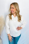 Coastal Chic Shift Top - White