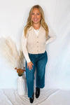 Glory Days Cable Knit Sweater Vest - Oatmeal