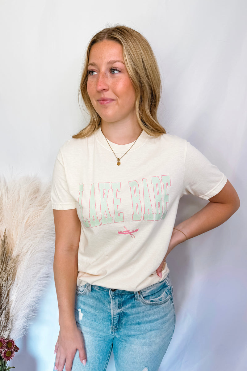 Lake Babe Graphic Tee - Cream