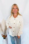 Cozy Mindset Waffle Knit Button Down - Ivory