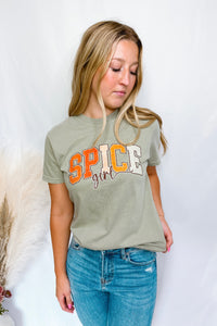 Spice Girl Graphic Tee - Olive