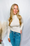 Hannah Turtleneck Long Sleeve Top - Ivory