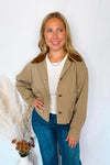 Autumn Fields Cotton Twill Barn Jacket - Taupe