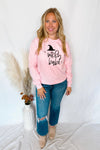 Witchy Babe Crew Neck - Pink