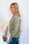 Classic Charm Button Down Knit Cardigan - Olive