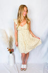 Sun Days Floral Mini Dress - Yellow