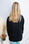 Midwest Chill Turtle Neck Knit Sweater - Black