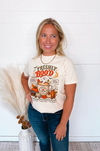 Freshly Boo'd Graphic Tee - Cream