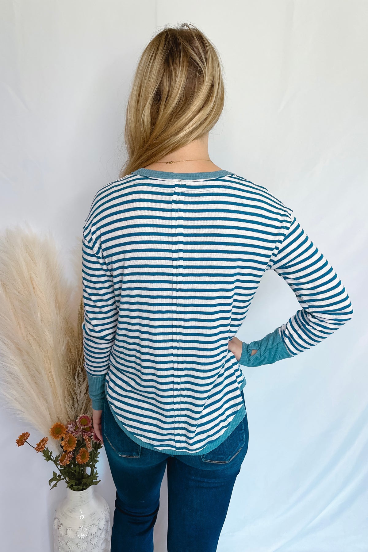 Anything But Basic Striped Top - Blue