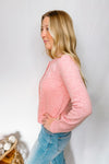 Subtle Romance Button Cardigan - Pink