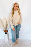 Boston Chill Ribbed Knit Sweater - Tan