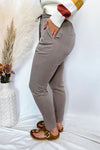 Jade Tencel Drawstring Pants - Grey