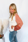 Keepin' It Casual Split Neck Top - Cream