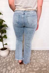 Reese High Rise Flare Seam Risen Jeans - Light