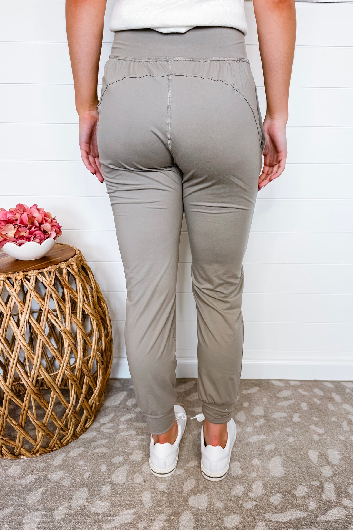 Taylor High Waist Butter Soft Joggers - Stone Taupe