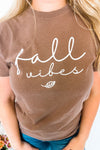 Fall Vibes Graphic Tee - Espresso