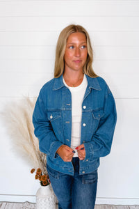 Davie Denim Trucker Jacket - Medium Wash