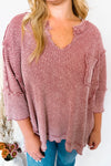 All About Fun Ribbed Top - Plum