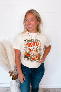 Freshly Boo'd Graphic Tee - Cream
