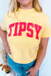 Tipsy Graphic Tee - Yellow