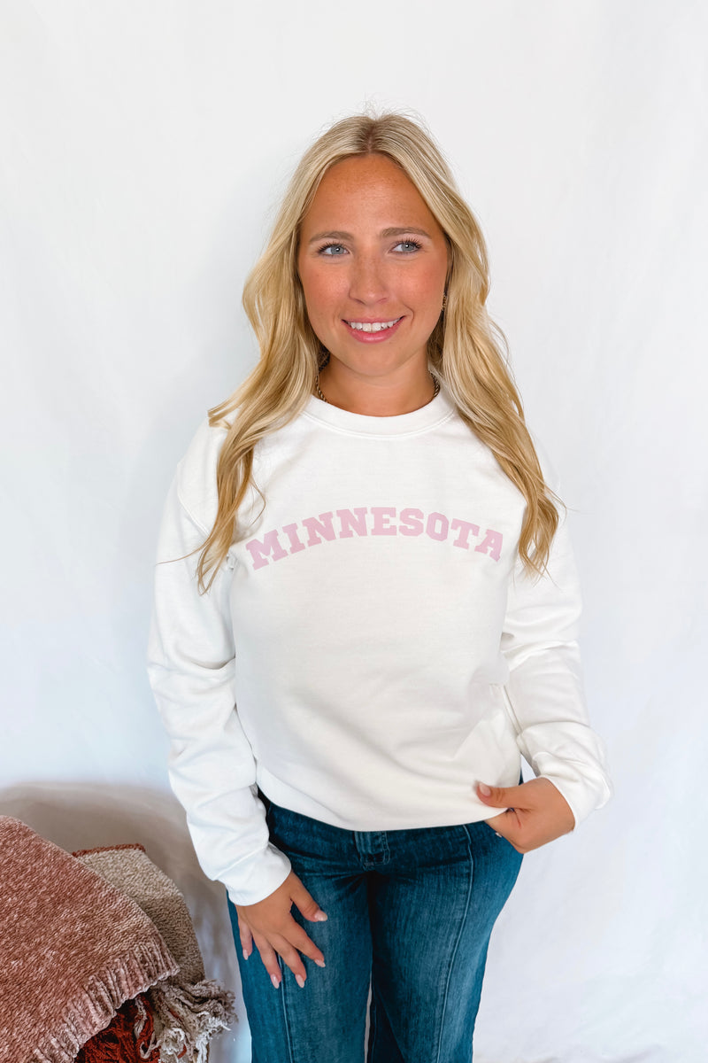 Minnesota Crew Neck - White