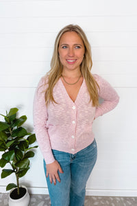 Sweet Comfort Lightweight Button Cardigan - Lilac
