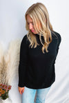 Midwest Chill Turtle Neck Knit Sweater - Black