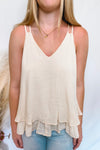 Happy Energy Double Layered Tank - Cream