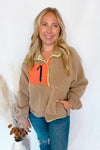 Toasty Nights Sherpa Colorblock Pullover - Tan