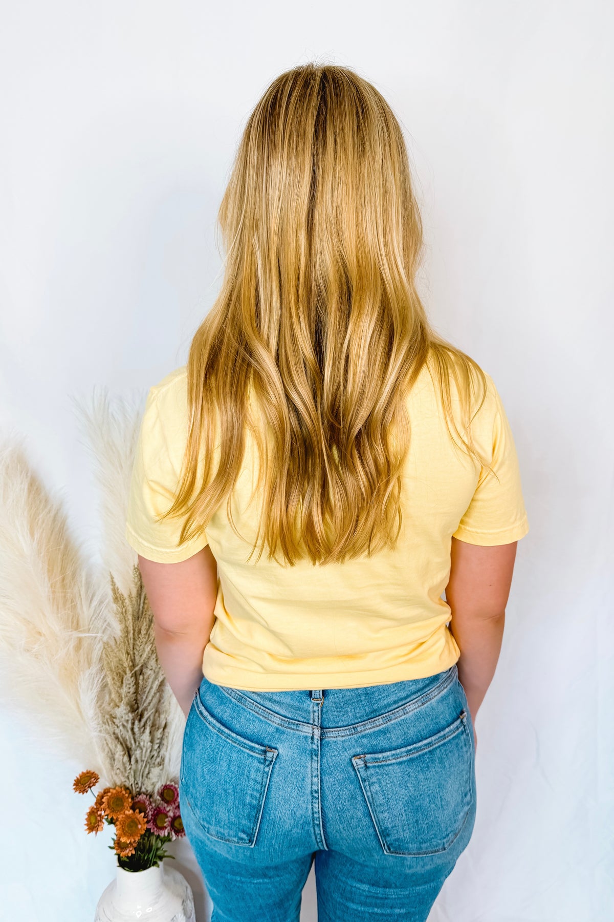 Tipsy Graphic Tee - Yellow