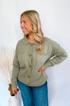 Classic Charm Button Down Knit Cardigan - Olive