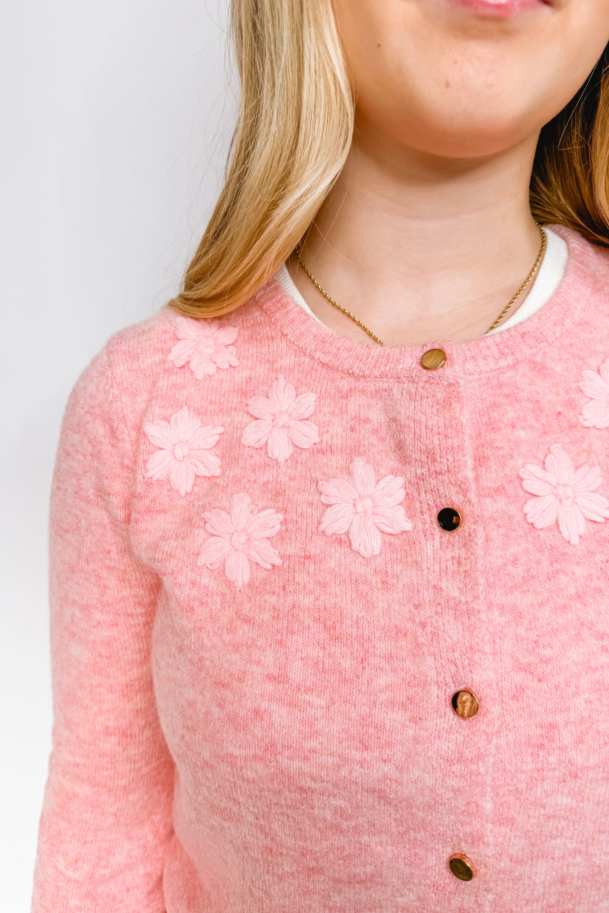 Subtle Romance Button Cardigan - Pink