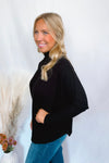 Pulling it Together Knit Tunic - Black