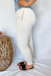 Taylor High Waist Butter Soft Joggers - Cream