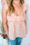 Garden Mist Floral Babydoll Tank - Pink
