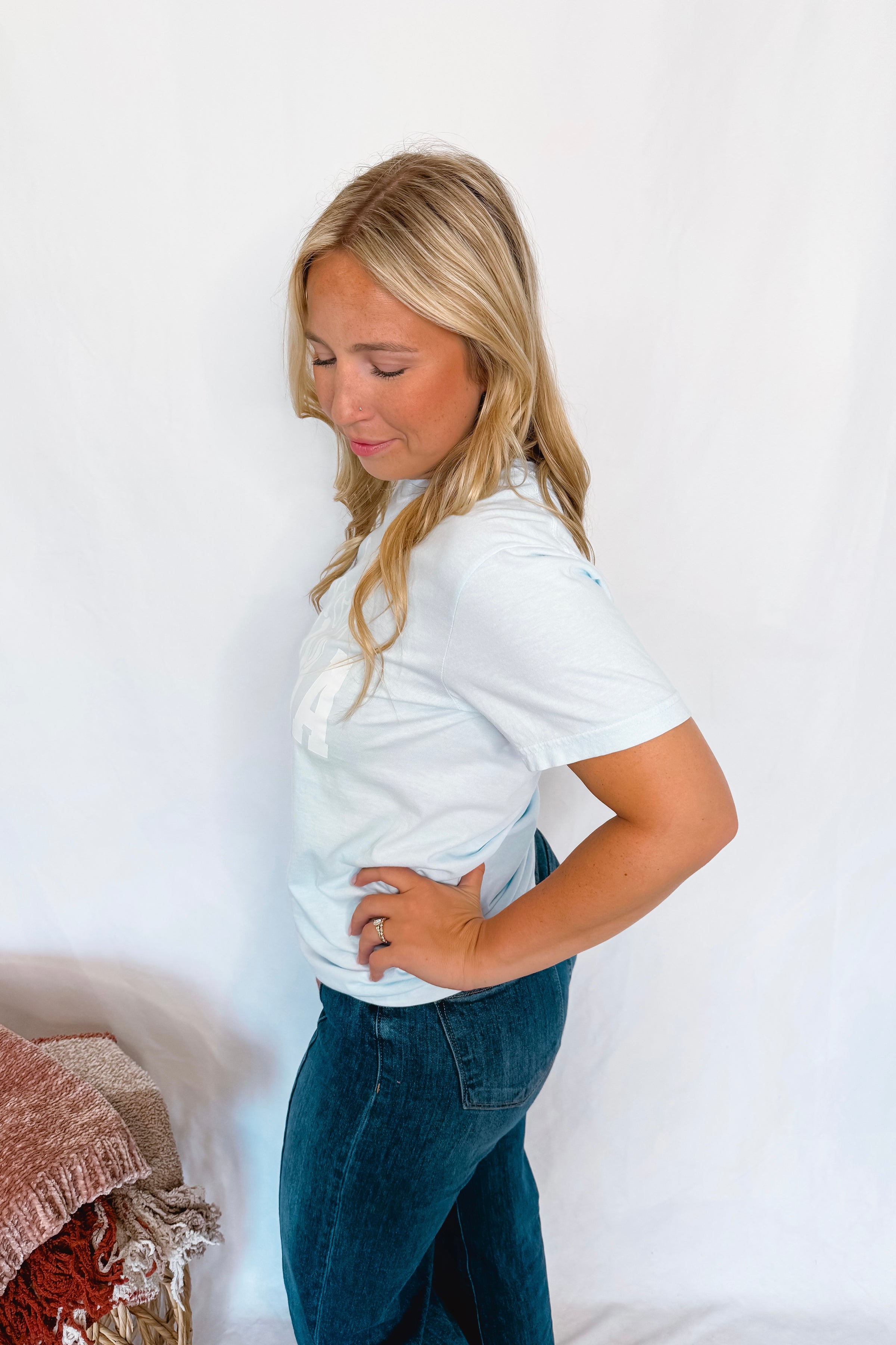 Boy Mama Graphic Tee - Blue